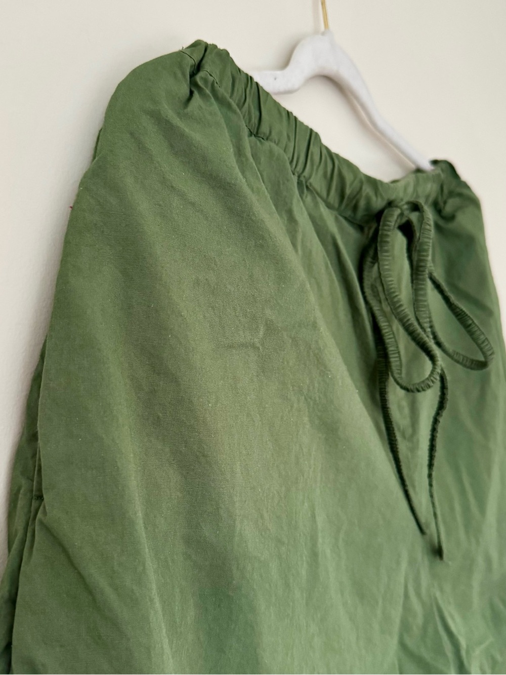 Free People Free-est 100% Cotton Menorca Slouchy Capris / Shorts, Green – M - Picture 4 of 8